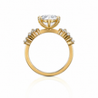 R04061 - 1.25 TCW Diamond Studded Gold Engagement Rings