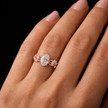 R04061 - 1.25 TCW Diamond Studded Gold Engagement Rings