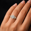 R04070 - 0.45 CTW Diamond Studded Gold Engagement Rings