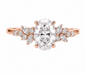 R04070 - 0.45 CTW Diamond Studded Gold Engagement Rings