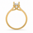 R04074 - 1.35 TCW Diamond Studded Gold Engagement Rings