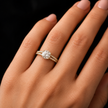 R04074 - 1.35 TCW Diamond Studded Gold Engagement Rings