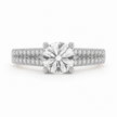 R04074 - 1.35 TCW Diamond Studded Gold Engagement Rings