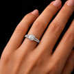 R04074 - 1.35 TCW Diamond Studded Gold Engagement Rings
